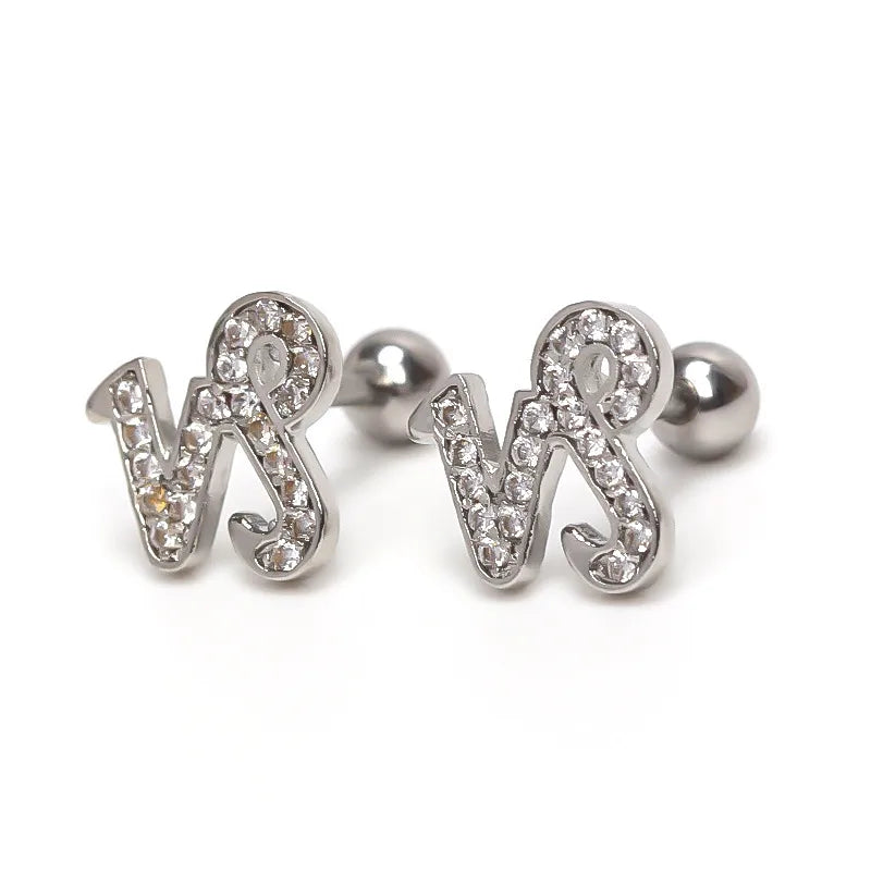 Capricorn Zodiac Gold Stud Earring