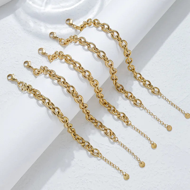 Gold Plated Stainless Steel Unisex Bracelet