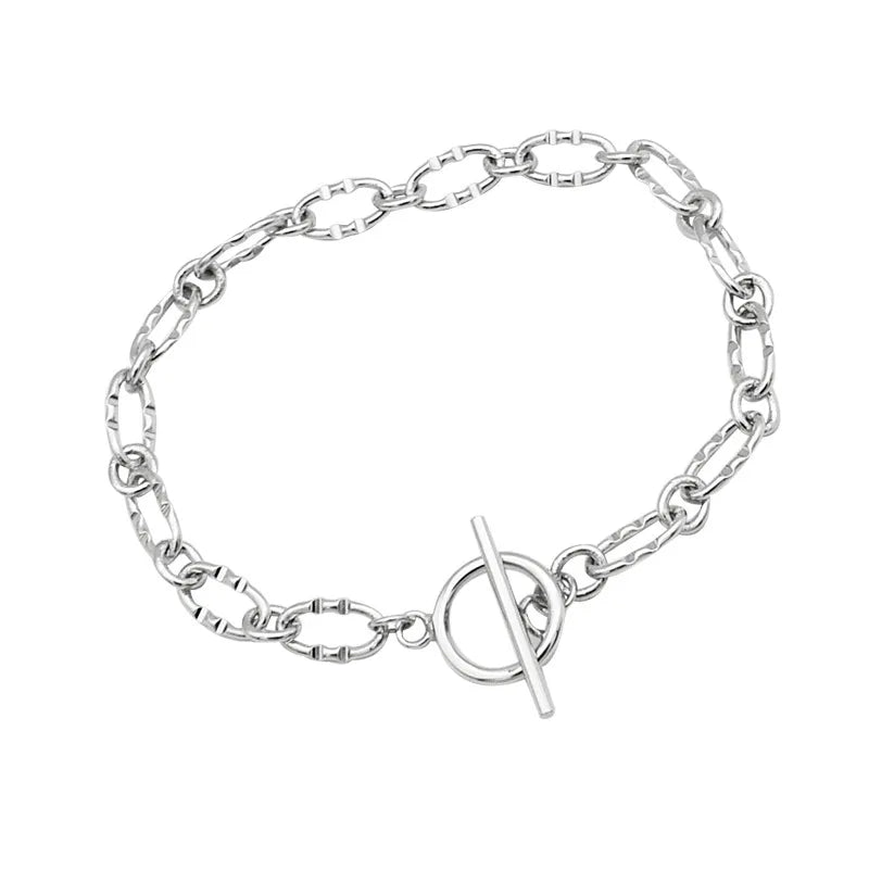 Sterling Silver Oval Chain Bracelet