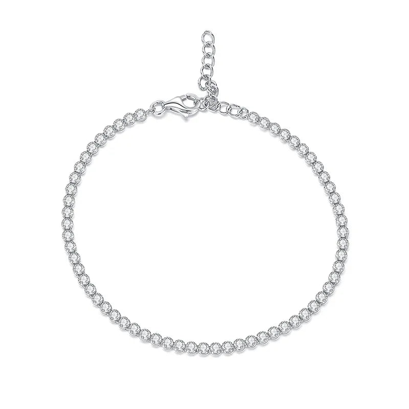925 Silver Zircon Tennis Bracelet