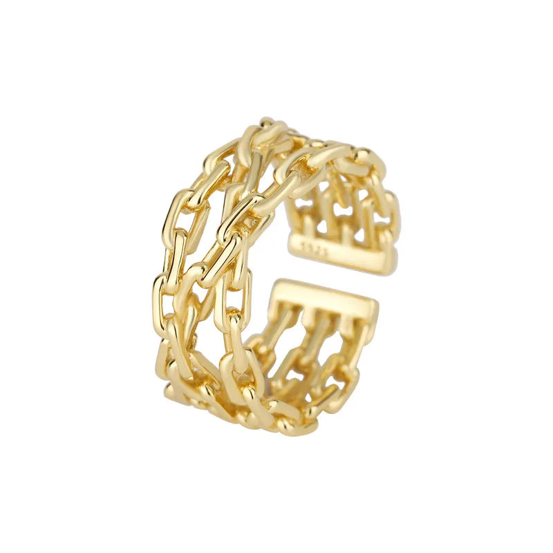 Sterling Silver Double Wrap Open Ring