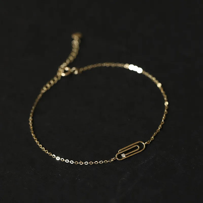Gold Plated S925 Silver Geometric Bracelet