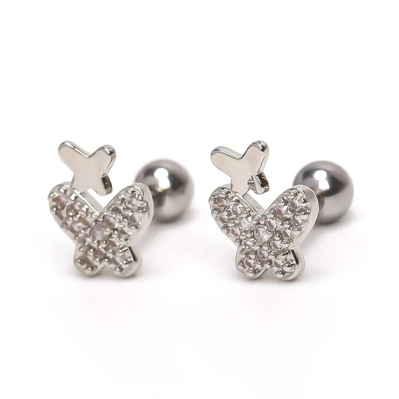 Stainless Steel Butterfly Ear Cuffs