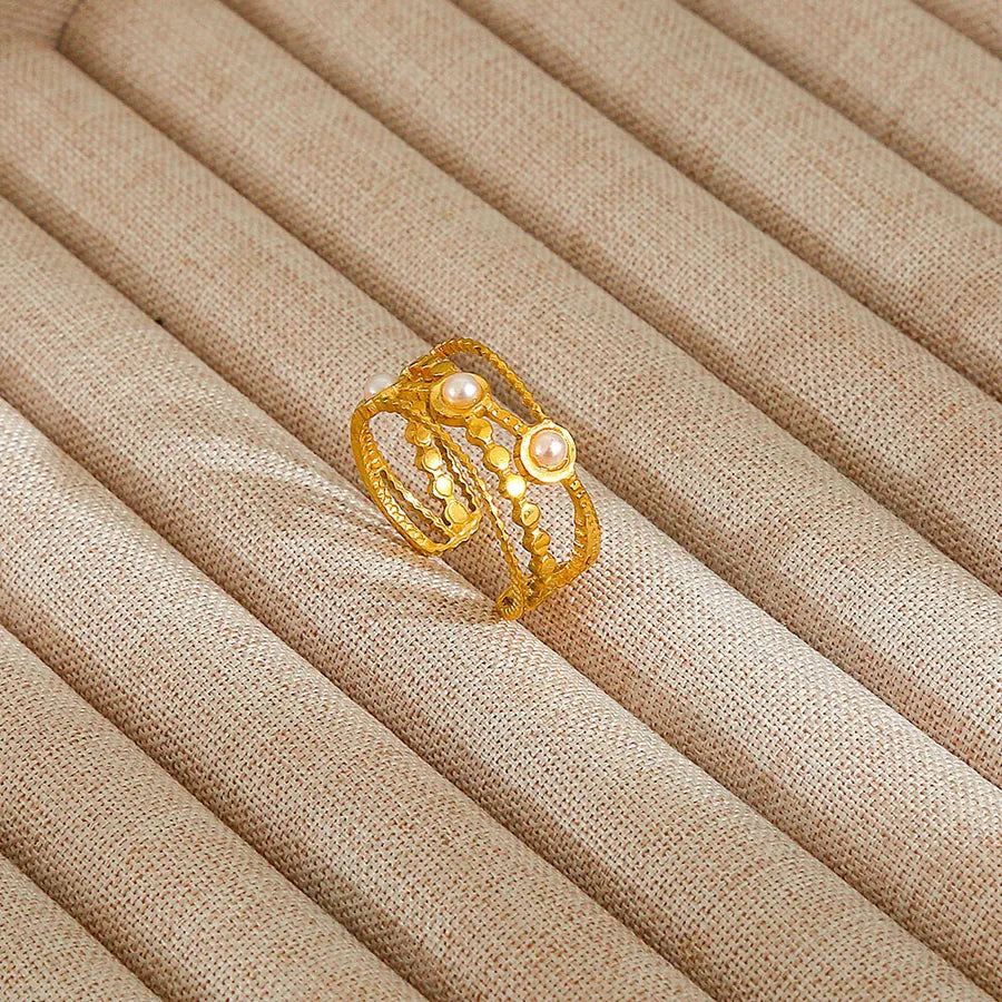 Heart Pattern Stainless Steel Ring 333