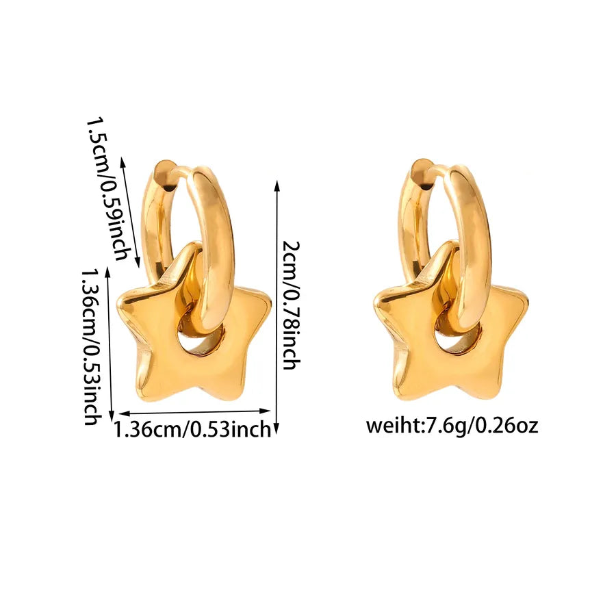 18K Gold Plated Heart Earrings – Vintage Style RFE212