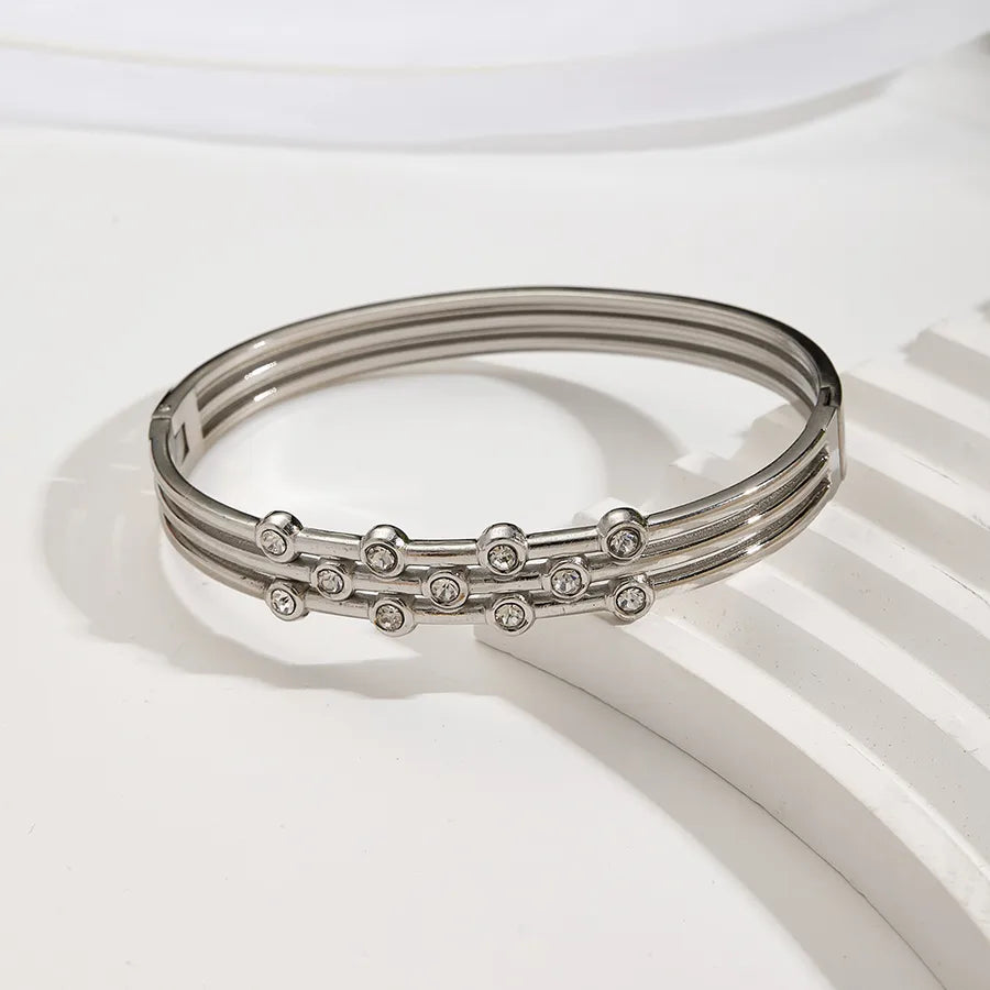 18K Gold PVD Polished Stainless Steel Bangle B (inner Diameter: About 62x49.5mm) 1 Pc Package