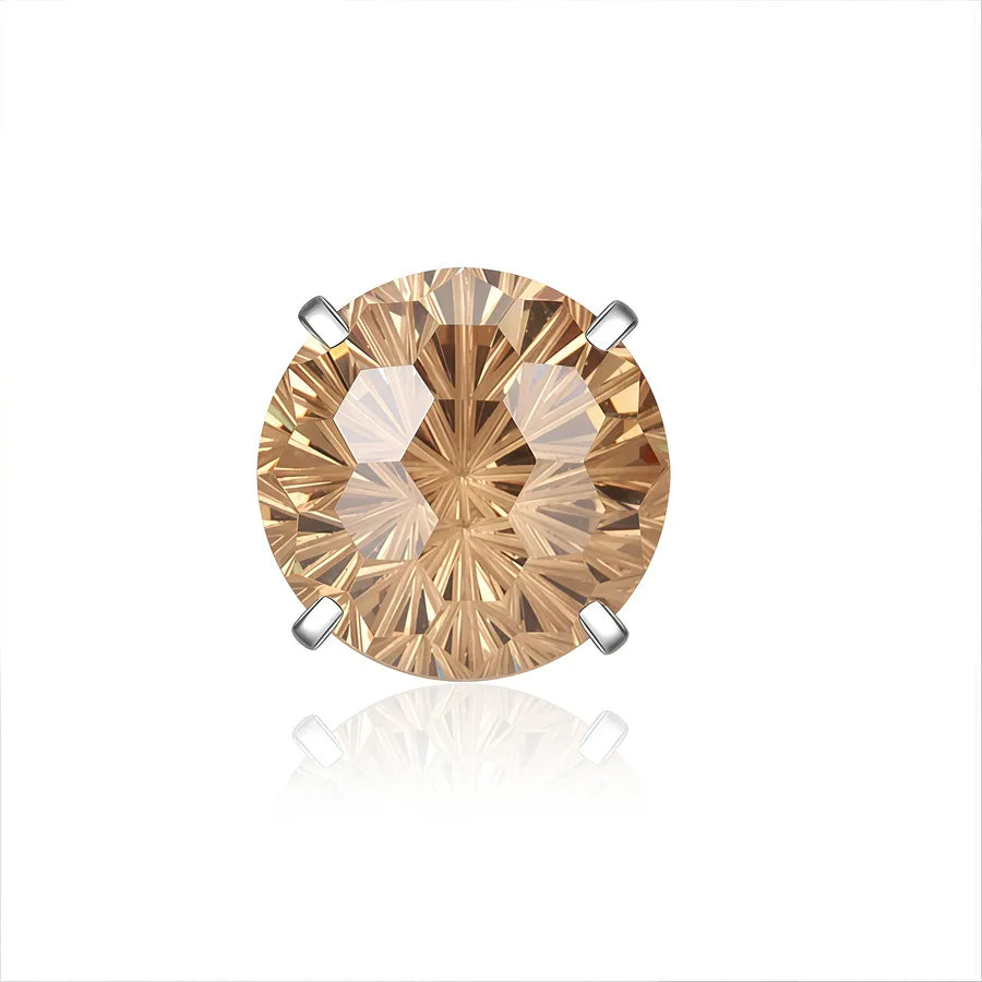 Titanium Geometric Lightning Ear Studs – 5 Pack Champagne 6mm (single Head M0.9)