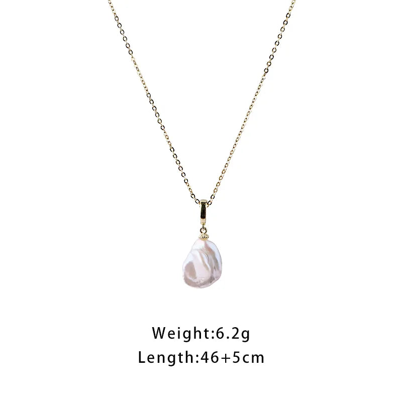 Elegant Freshwater Pearl Pendant Necklace