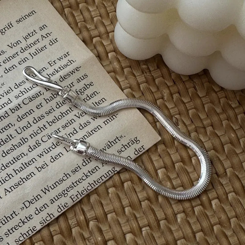 925 Sterling Silver Geometric Buckle Bracelet