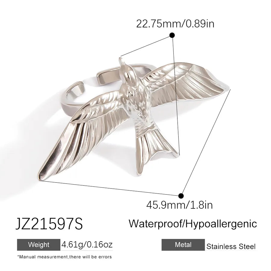 18K Gold Plated Bird Ring for Women JZ21597S