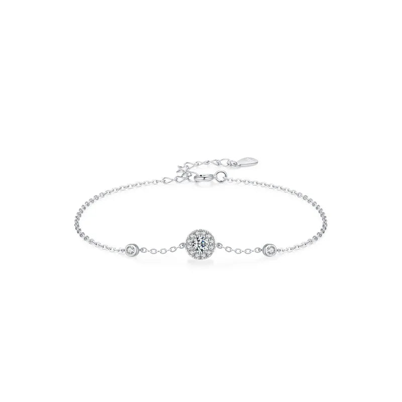925 Silver Micro-Pavé Diamond Bracelet