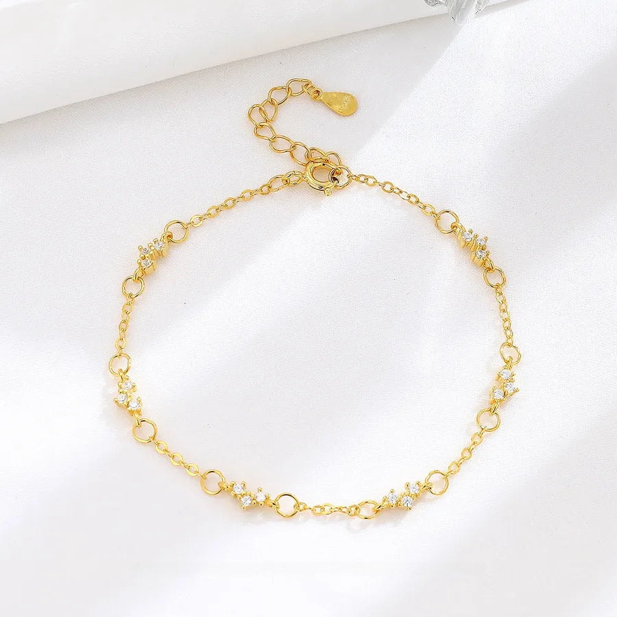 Sterling Silver Heart Bracelet for Women Gold 925 Silver
