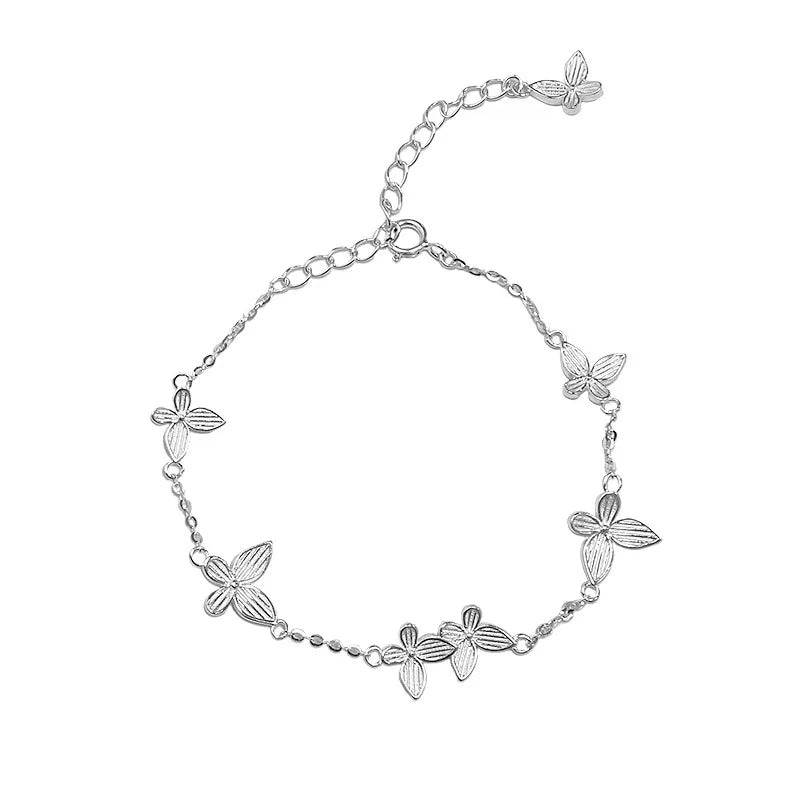 Sterling Silver Butterfly Bracelet for Women
