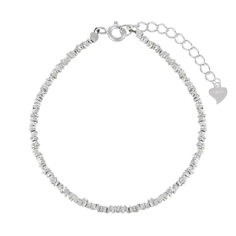 S925 Silver Sparkling Crystal Bracelet for Women