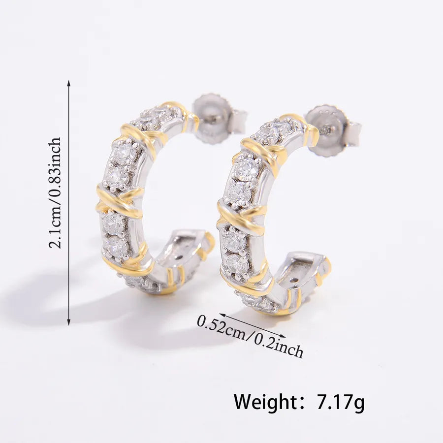 White Gold Plated Sterling Silver Drop Earrings One Size 3