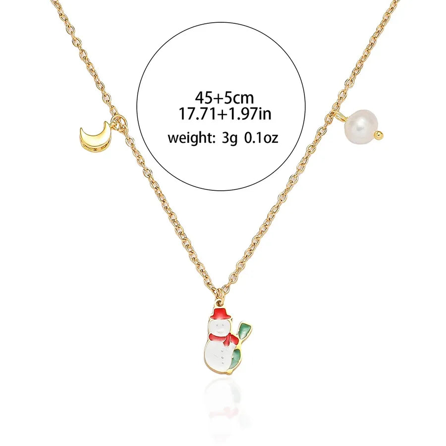Elegant Freshwater Pearl Christmas Necklace