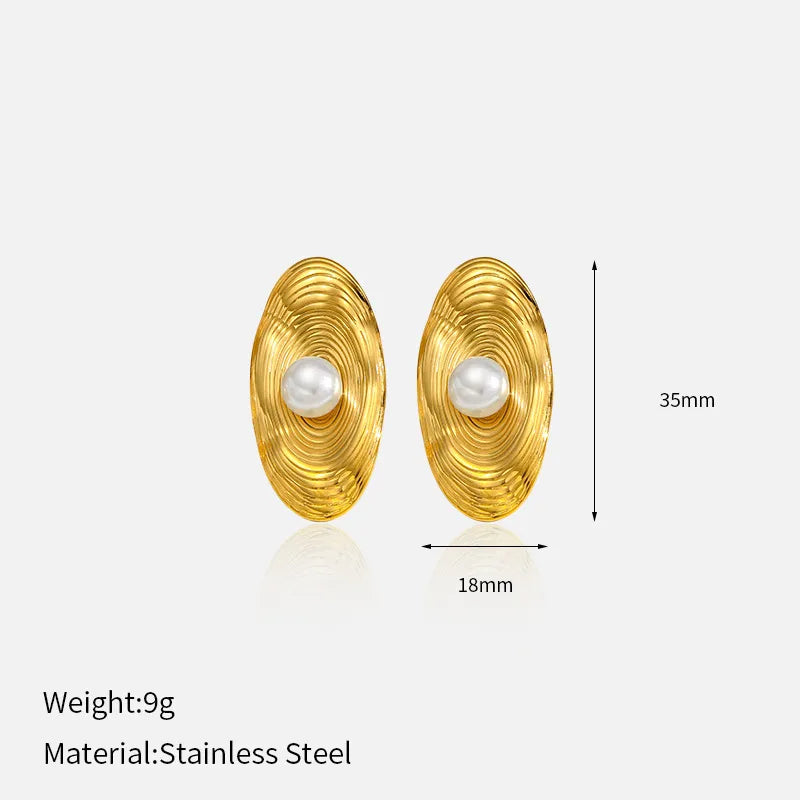 Gold-Plated Boho Flower Heart Earrings Hoop earrings