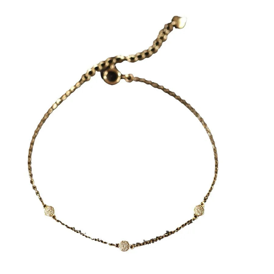 Sterling Silver Geometric Zirconia Bracelet