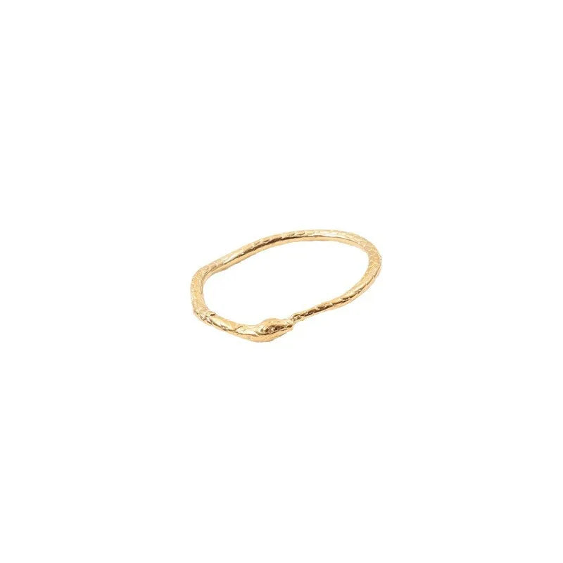 18K Gold Plated Geometric Titanium Steel Ring