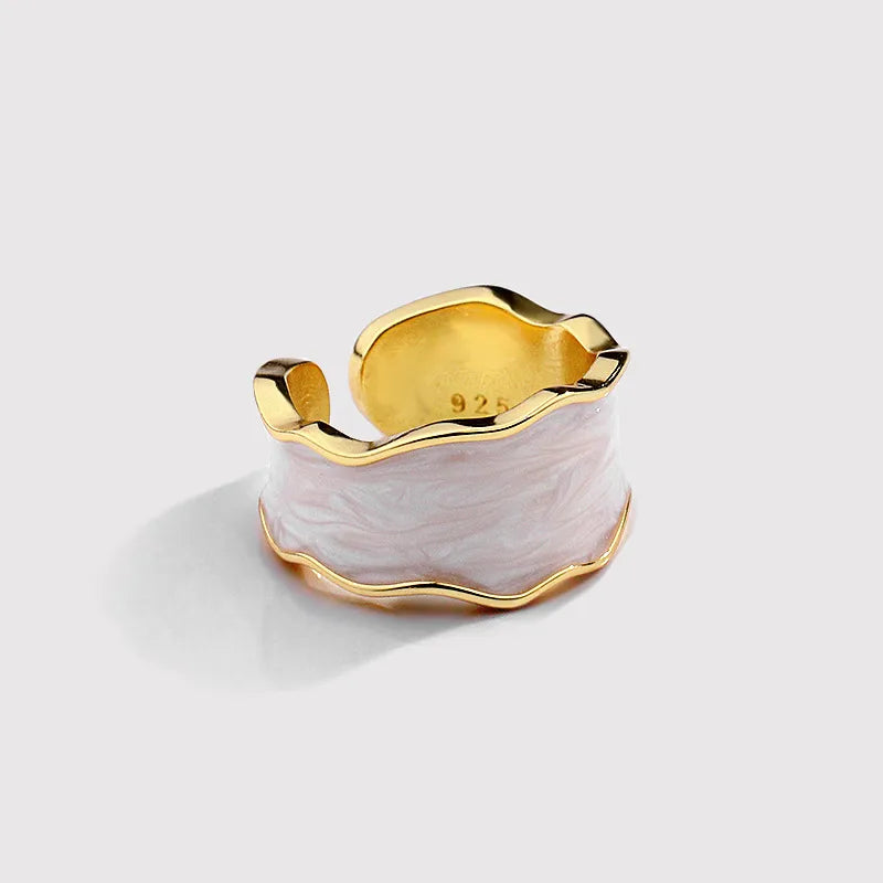 925 Sterling Silver Geometric Open Ring