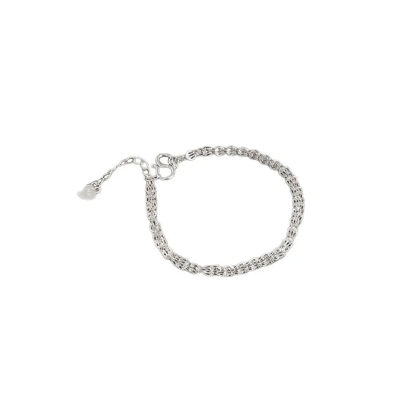 Elegant 925 Sterling Silver Geometric Bracelet