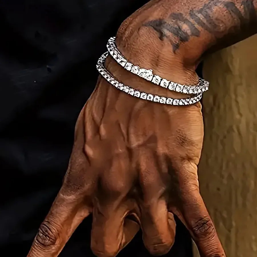 Elegant S925 Silver Moissanite Bracelet