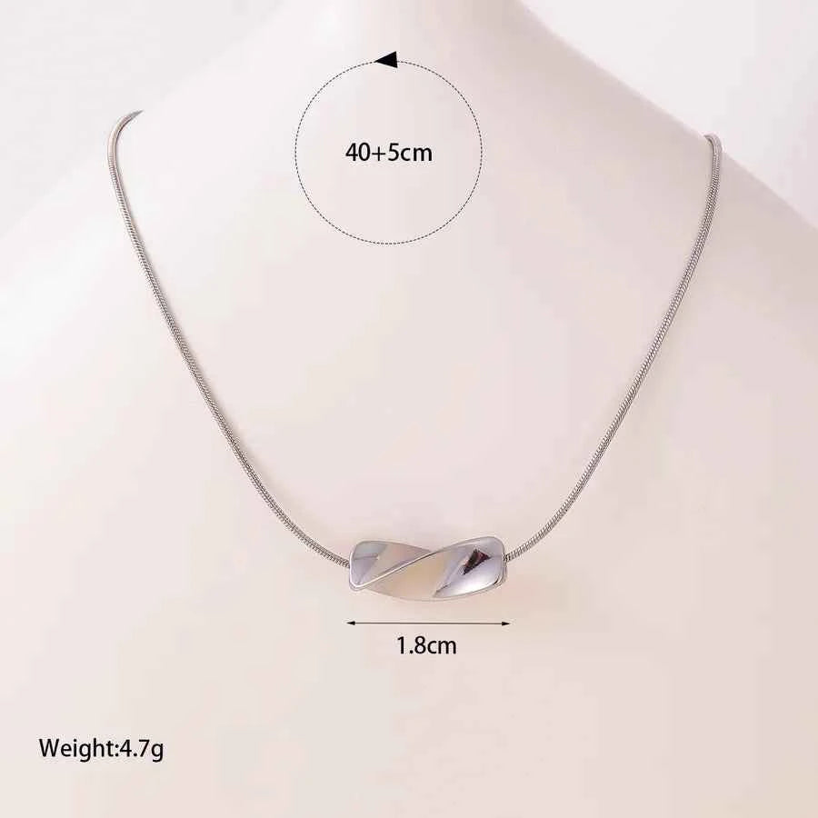 14K Gold Plated Stainless Steel Geometric Necklace