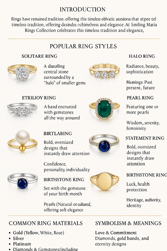 Rings – Styles, Materials, Purposes & Meanings | Smiling Maria - Smiling Maria - Everything For Women