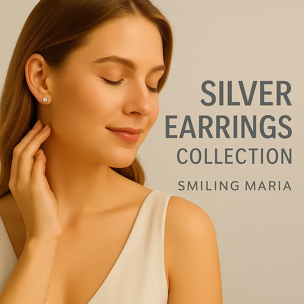 Silver Earrings - Smiling Maria - Everything For Women