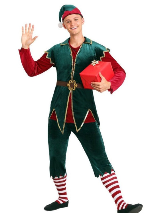 Women's Christmas Clown Costume Dress Set