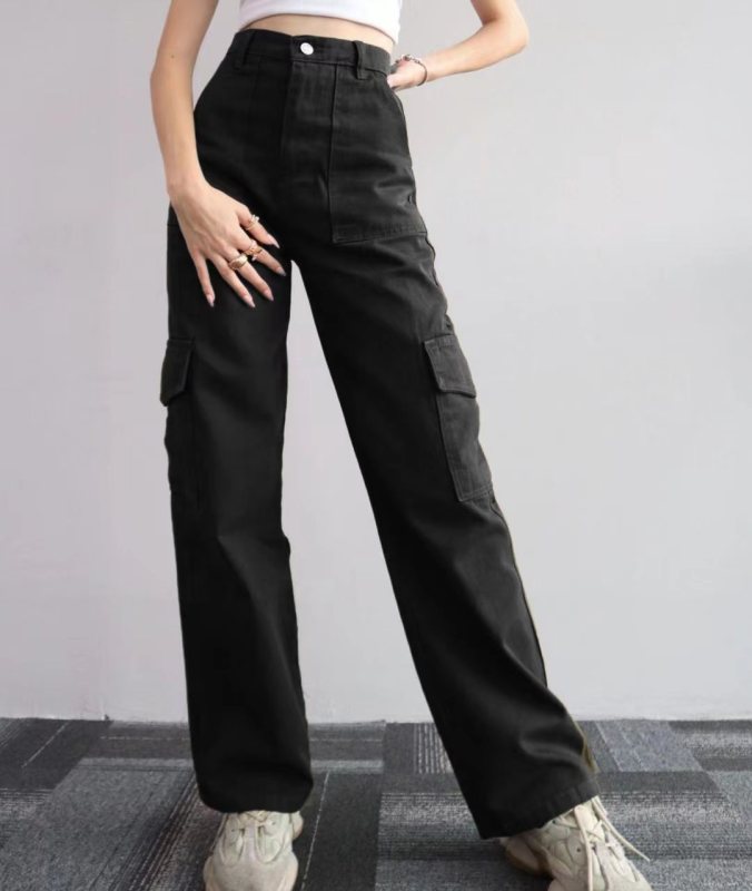 Chic Mid-Rise Pocket Overalls