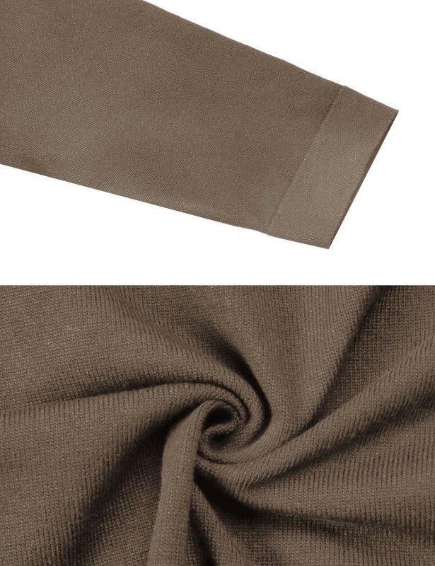 Укороченный вязаный кардиган с рукавом 3/4