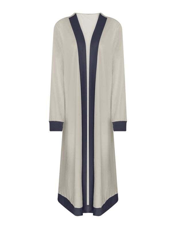 3-Piece Casual Lounge Set – Sleeveless Vest, Long Cardigan & Trousers