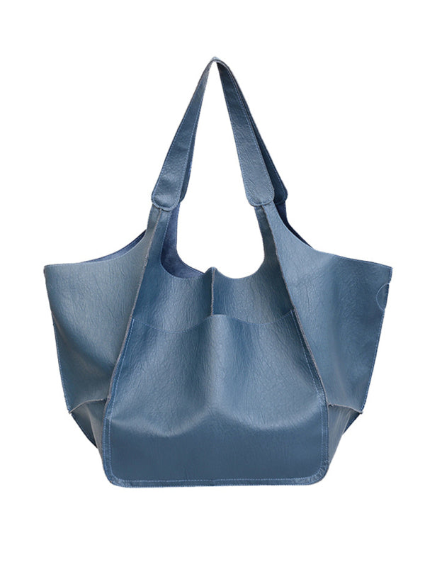 Soft Leather Large Tote Shoulder Bag