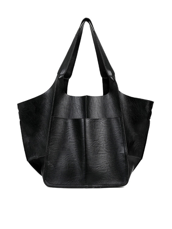 Soft Leather Large Tote Shoulder Bag