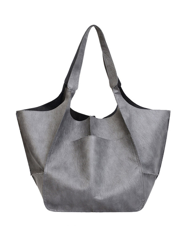 Soft Leather Large Tote Shoulder Bag