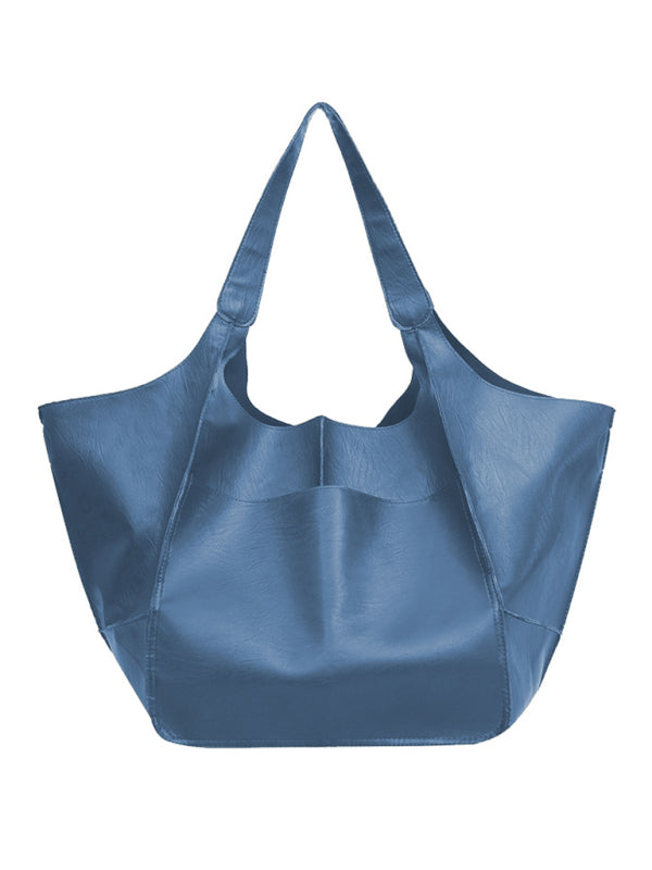 Soft Leather Large Tote Shoulder Bag