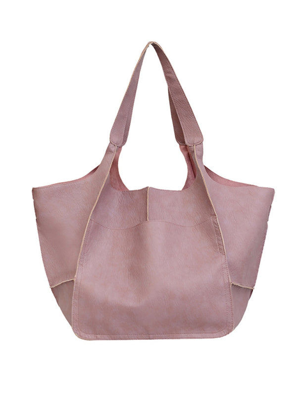 Soft Leather Large Tote Shoulder Bag