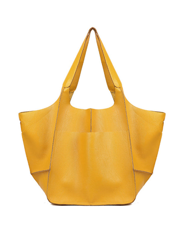 Soft Leather Large Tote Shoulder Bag