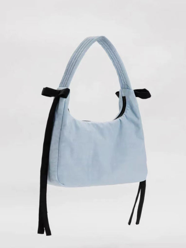 Minimalist Nylon Armpit Handbag – Trendy Shoulder Bag