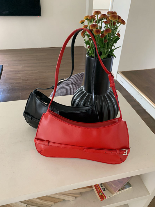 Retro Baguette Shoulder Bag
