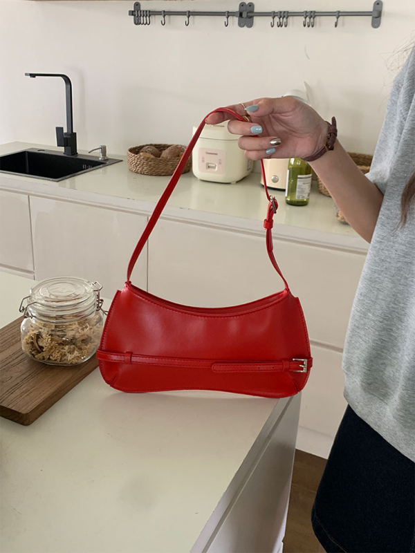 Retro Baguette Shoulder Bag