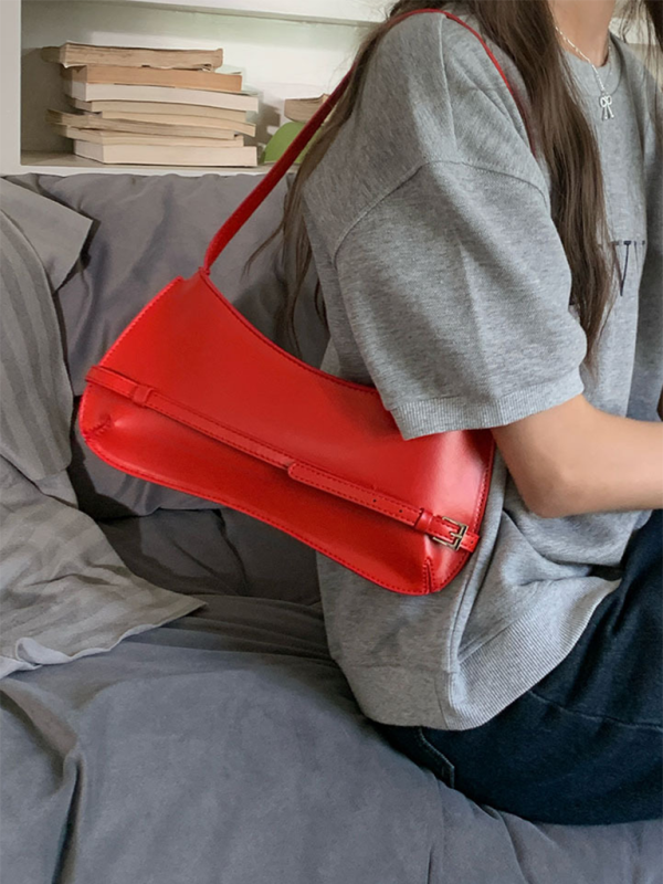 Retro Baguette Shoulder Bag