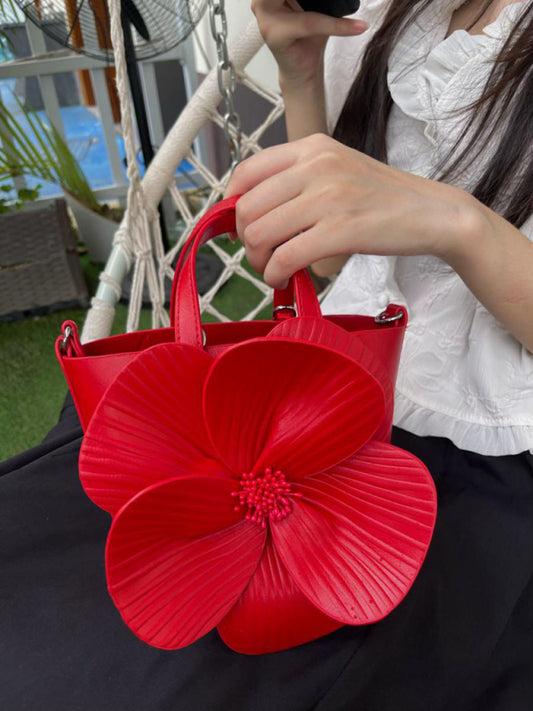 Floral Chain Crossbody Handbag