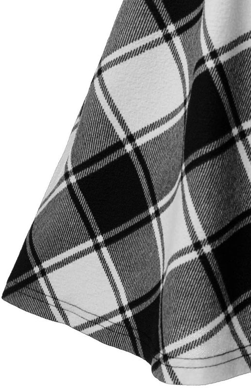 Plaid A-Line High Waist Skirt – Smiling Maria