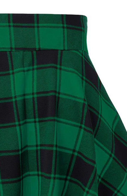 Plaid A-Line High Waist Skirt – Smiling Maria