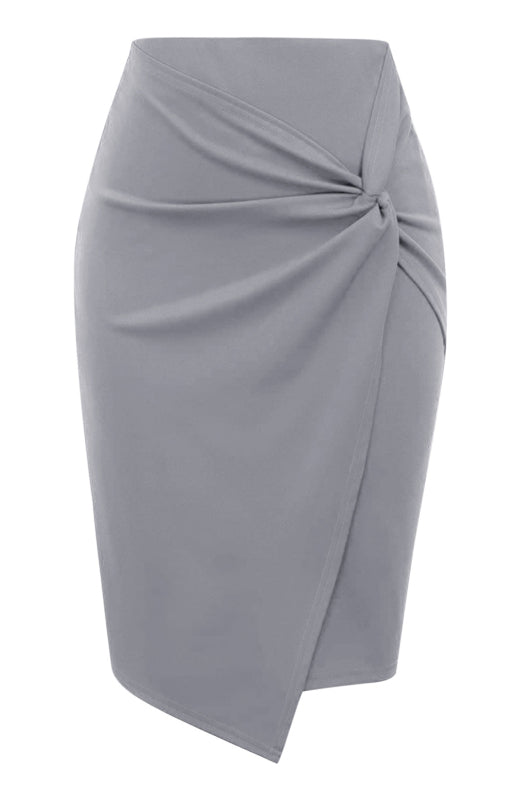 Pleated Knit Midi Skirt – Smiling Maria