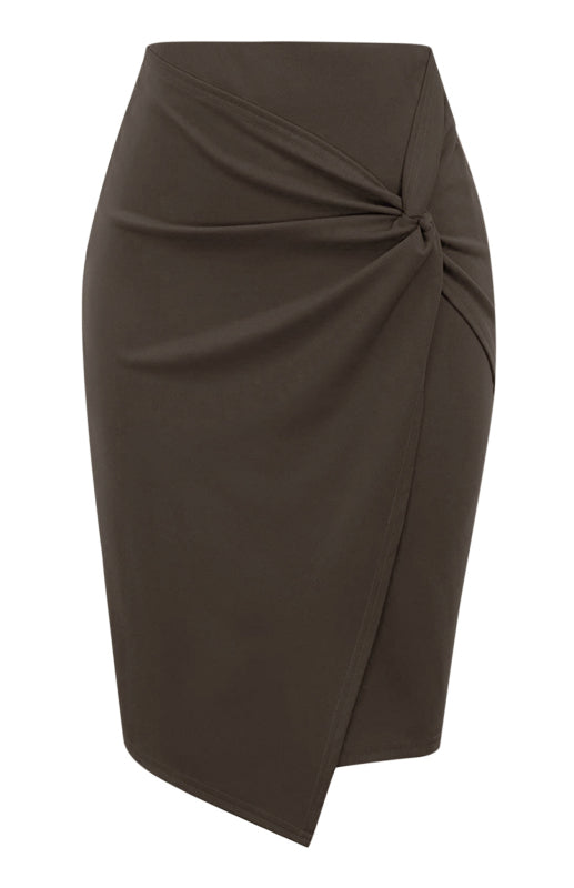 Pleated Knit Midi Skirt – Smiling Maria