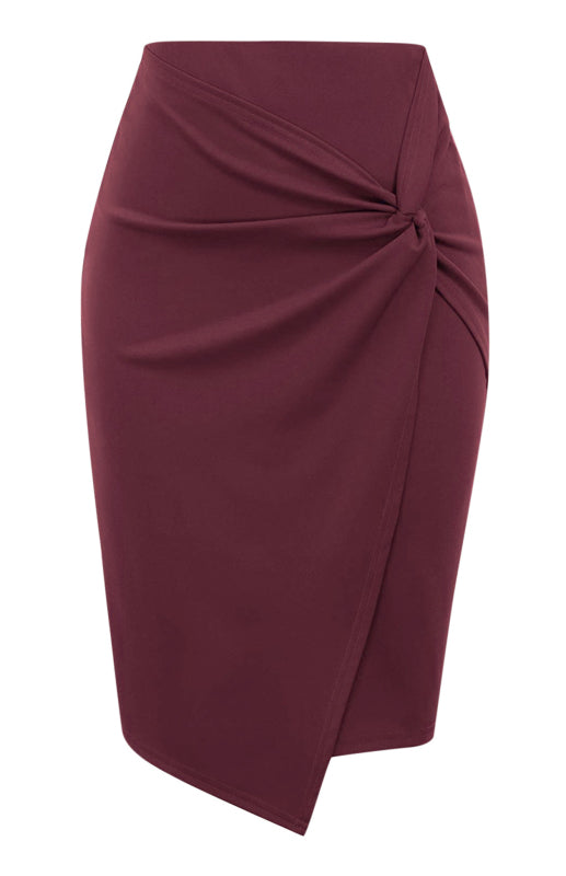 Pleated Knit Midi Skirt – Smiling Maria