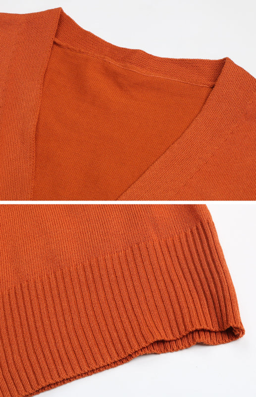 Women's Contrast Stitch Open Cardigan